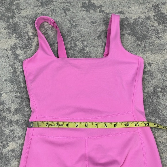 NWT Girlfriend Collective Luxe Paneled Unitard Bubblegum Pink Jumpsuit Catsuit S - Picture 15 of 16
